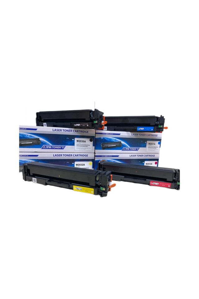 Hp 415A-W2030A Renkli Muadil Chipli Toner Seti