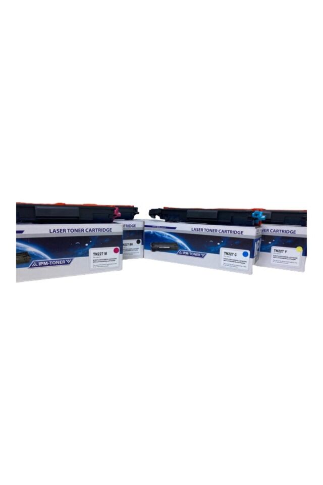 Brother TN-223 / TN-227 BK Renkli Muadil Chipli Toner Seti