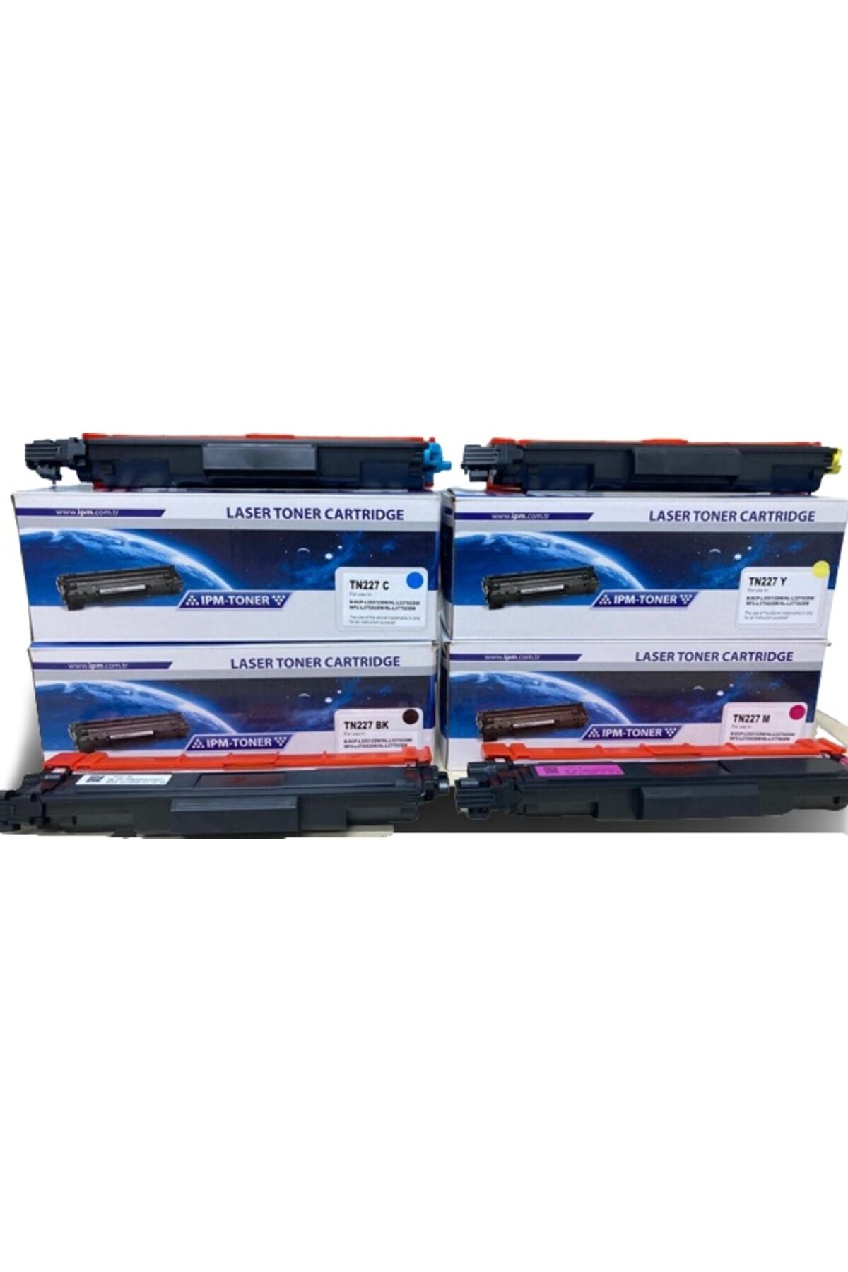 Brother TN-223 / TN-227 BK Renkli Muadil Chipli Toner Seti
