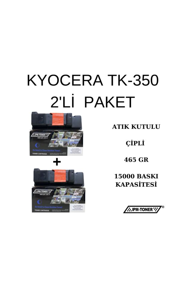 Kyocera Tk-350 Uyumlu Muadil Toner 2'Li Paket / Fs-3040 / 3140 / 3920