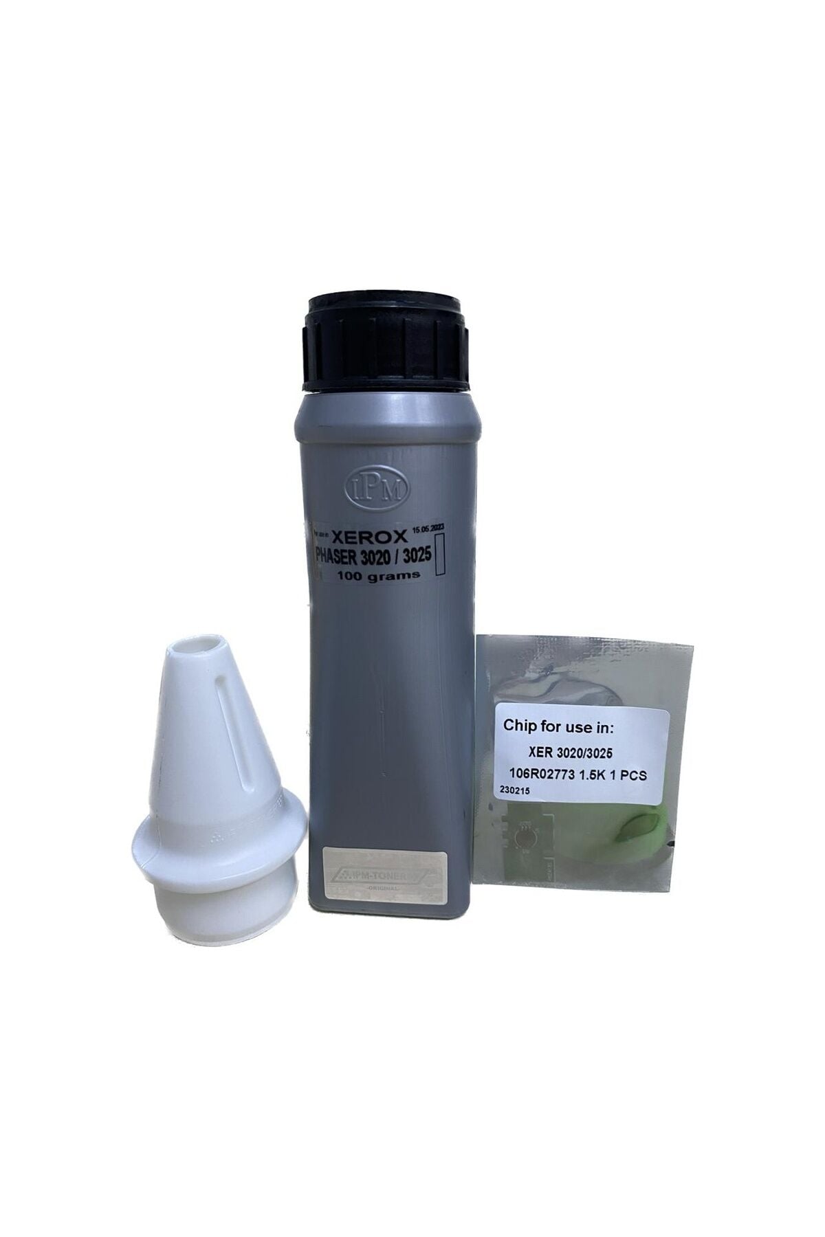 Xerox Phaser 3020 / 3025 Toner Tozu 100gr Çipli + Dolum Kiti