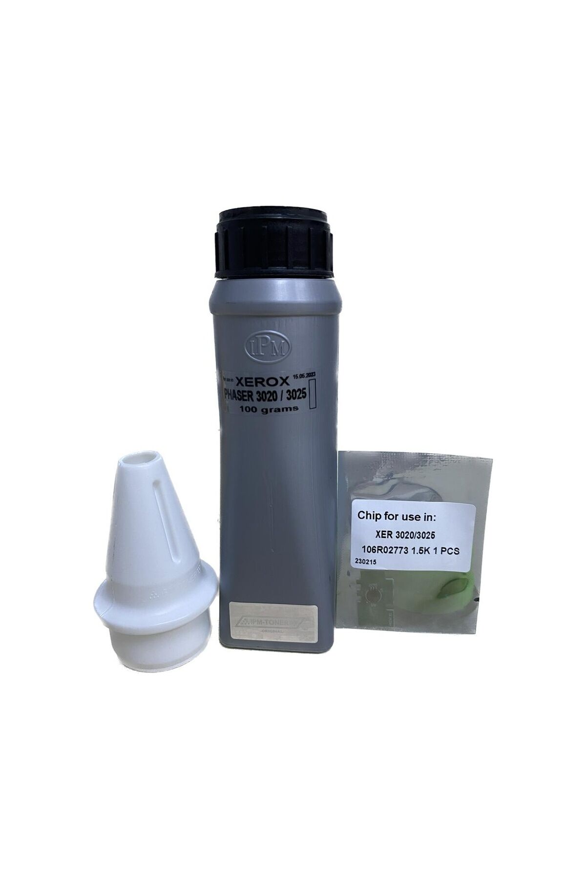 Xerox Phaser 3020 / 3025 Toner Tozu 100gr Çipli + Dolum Kiti